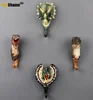 Jurassic Dinosaur Wall Hanging, Creative Resin Animal Model, Dinosaur Coat Hooks, American Decorative Hook, Triceratops 1