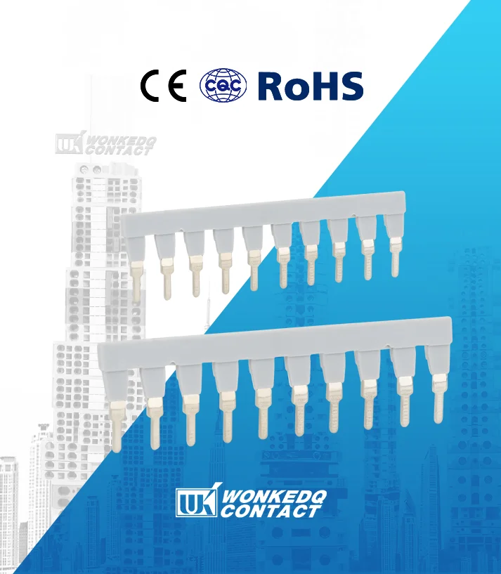 Description Picture 3 of item1Pc FBI10-RTK/S Wiring Jumpers For ERTK/S URTK/S Wire Connector FBI 10-RTK/S DIN Rail UK Terminal Block Accessories Fixed Bridge