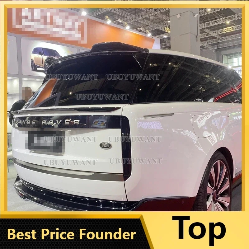 

Задний спойлер на крышу для Land Rover Range Rover 2023 + Расширение заднего крыла из настоящего углеродного волокна автомобильный фотоспойлер
