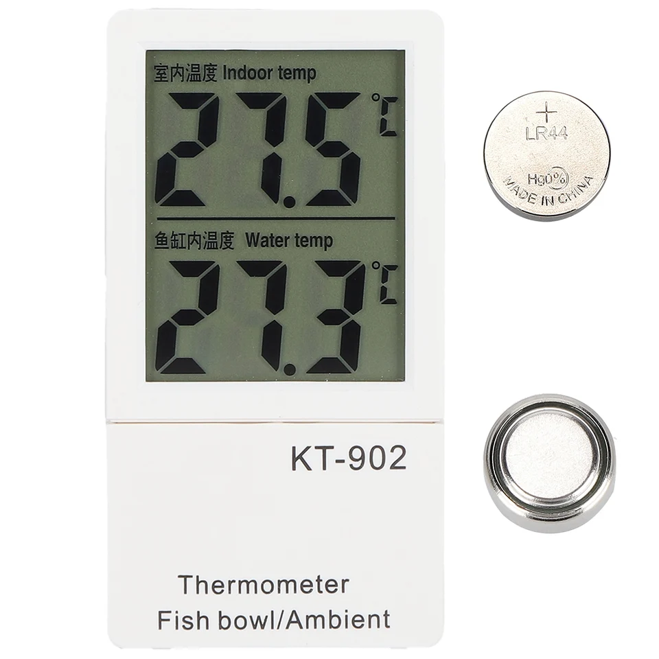 Digital Aquarium Thermometer with Dual Display
