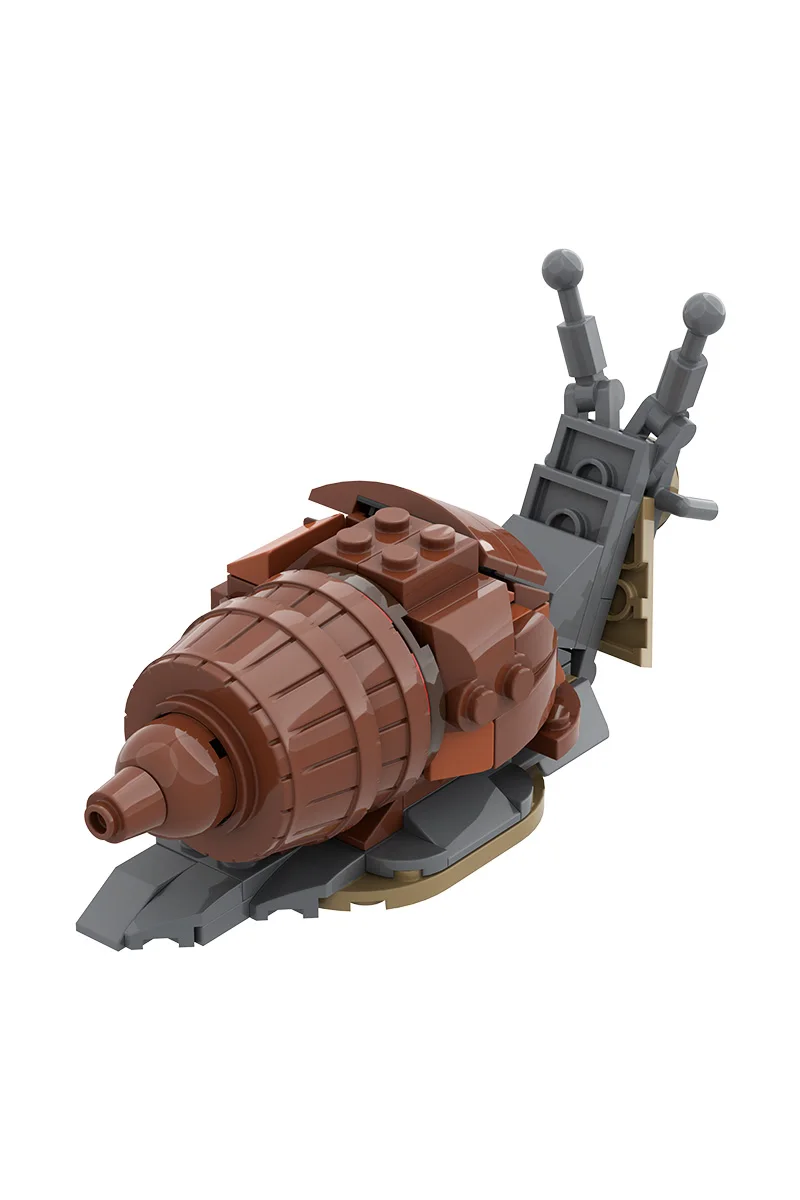 MOC Riesige Afrikanische Schnecke Modell Bausteine Natur Pest Pflanze Insekt Ziegel Spielzeug Erwachsene Geschenk – Detail 7