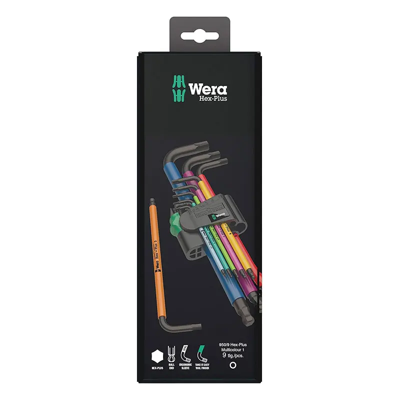 Chiave Esagonale A L Wera 950 SPKL – 2,5 Mm, Colore Verde Brillante, Made In Germany
