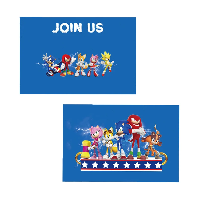 6 Cartes d'invitation Sonic™ : Deguise-toi, achat de