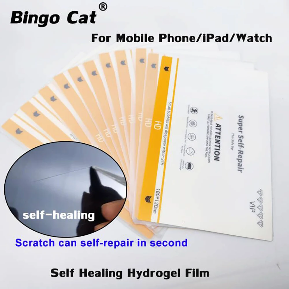 50pcs Super Self Healing Hydrogel Film Self Repair Sheet For Iphone 12