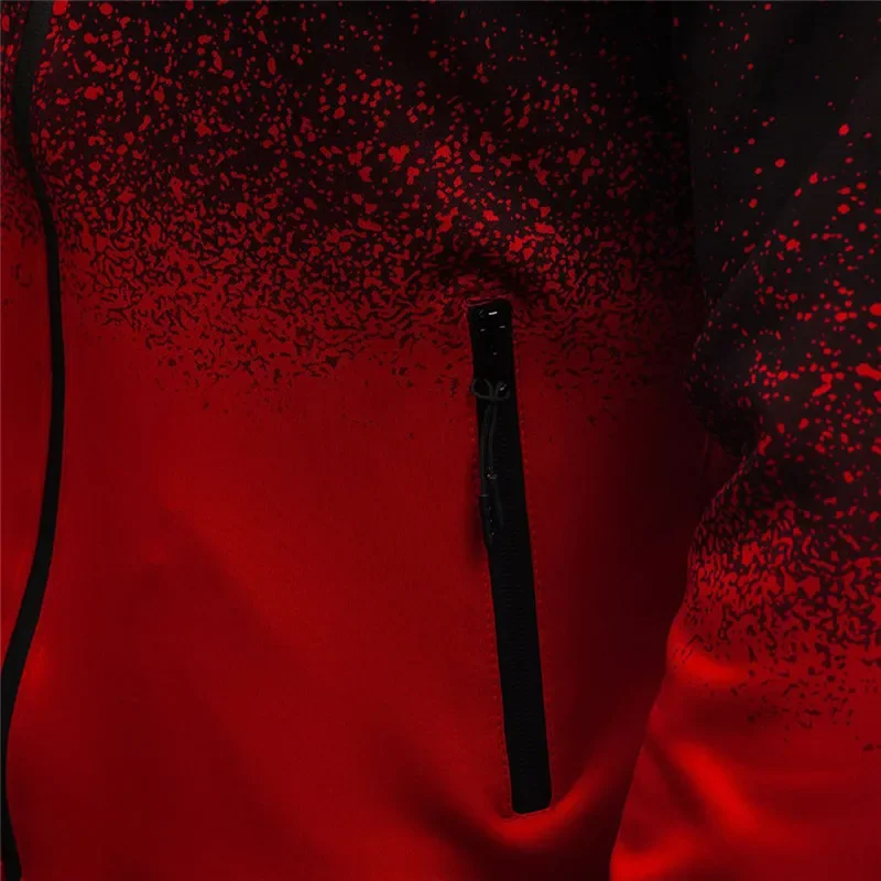 Description Picture 5 of item2024 Hot sale Men's sweatshirt jacket EMT Emergency Ambulance print Color contrast hoodie for men classic men's sportswear