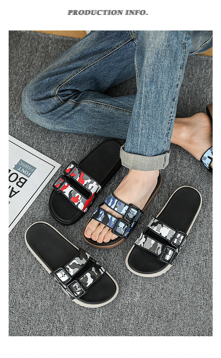 شباشب شاطئ صيفية للرجال صنادل مريحة تسمح بمرور الهواء خفيفة للغاية شباشب رجالية داخلية وخارجية مقاس كبير 46 47