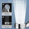 New 3 Speed Strong Pressurized Shower Head Square Handheld Shower Nozzle Household Shower Accessories 3