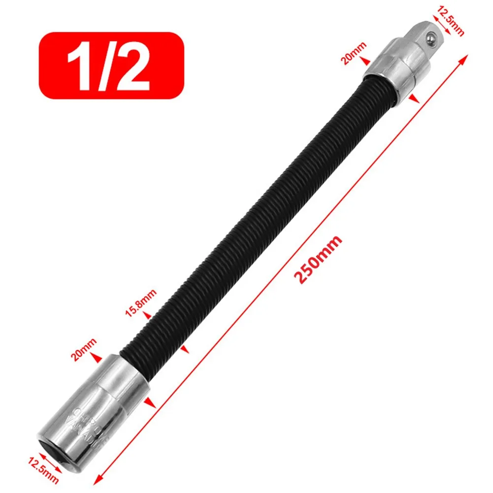 

1/4 3/8 1/2 Driver Extension Rod Extension Rod Adapter Flexible Hand Tool Long Socket Ratchet Wrench Elastic Post