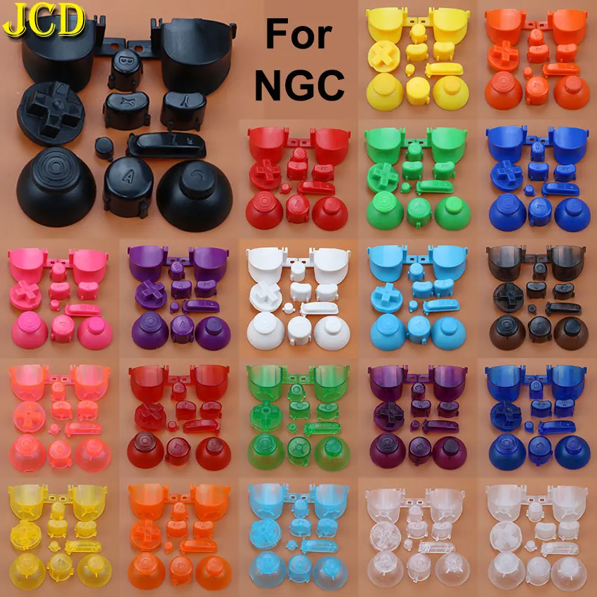 JCD Für Gamecube Komplettes Set 3D Thumbsticks Caps D Pads Power ON OFF Key L R ABXY Z Tasten Für NGC Controller