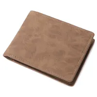 2023 New Wallet Men Short Dollar Clip Zipper Simple Soft Leather Lightweight 1