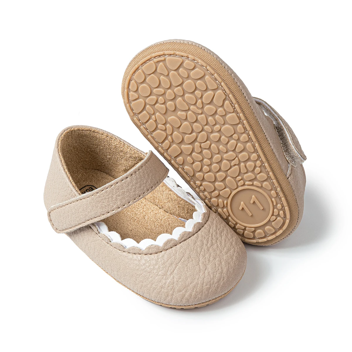 KIDSUN Baby Girls Shoes Multicolour Princess Toddlers Shoes Soft Soled Non-Slip Crib Shoes First Walkers 0-18M 2