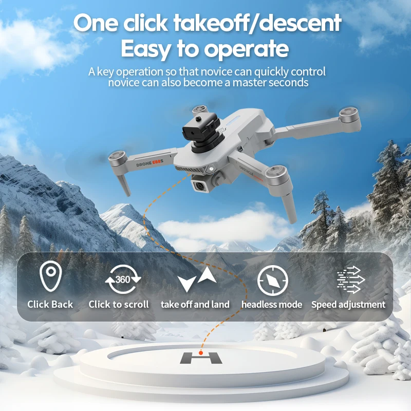 New E88S FPV Drone With 4K Camera Brushless Motor 360° Obstacle Avoidance Optical Flow Positioning Mini Dron Camera Aircraft
