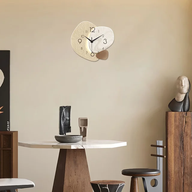 Modern Simple Wall Clock, Silent Quartz Clock, Bedroom Clock Living Room Sofa Background Decoration Wall Clock, No Battery 2