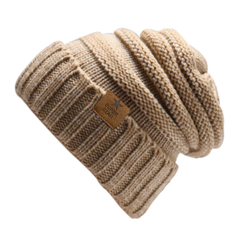 Merk superster caps dame warme winter voor dames meisjes gebreide muts dikke dames Skullies mutsen_voghion.com