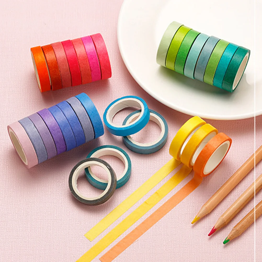 

60 Roll Washi Tape Decorative Adhesive Diary Decoration Photo Album Simple Tapes