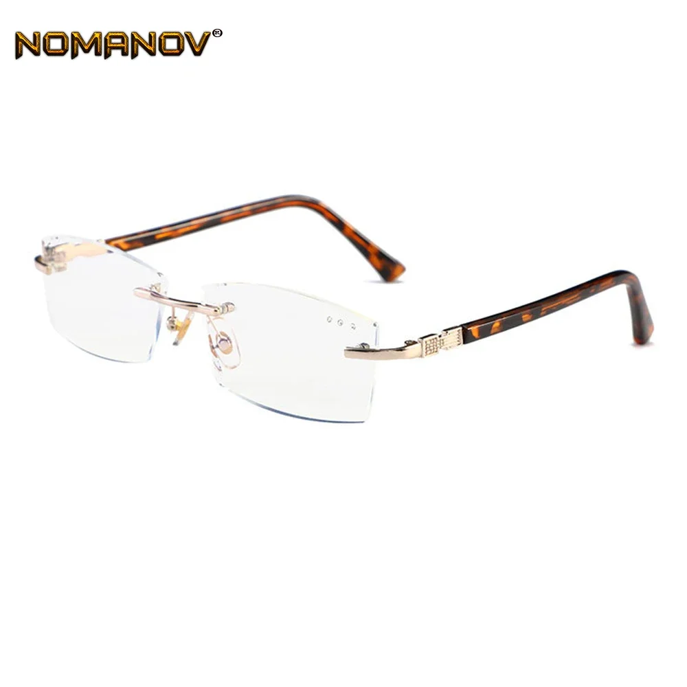 

Sale Occhiali Da Lettura Diamond Frameless Fashion Men Trend Reading Glasses +0.75 +1.25 +1.5 +2.00 +1.75 To +4 With Case