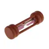 Maroon Wood Sandglass Timer Teeth Brushing Special Needs Therapy Math Exercising Hourglass 1,2,3,5 Minutes 1