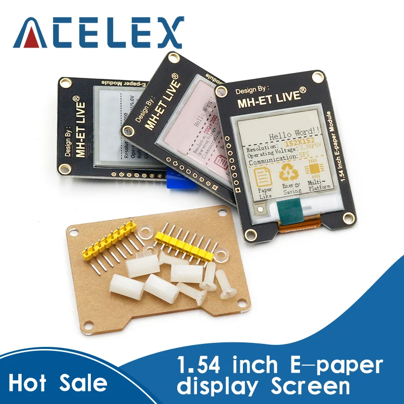 Electronics 1.54 Inch Epaper Module E-Paper E-Ink EInk Display Screen ...