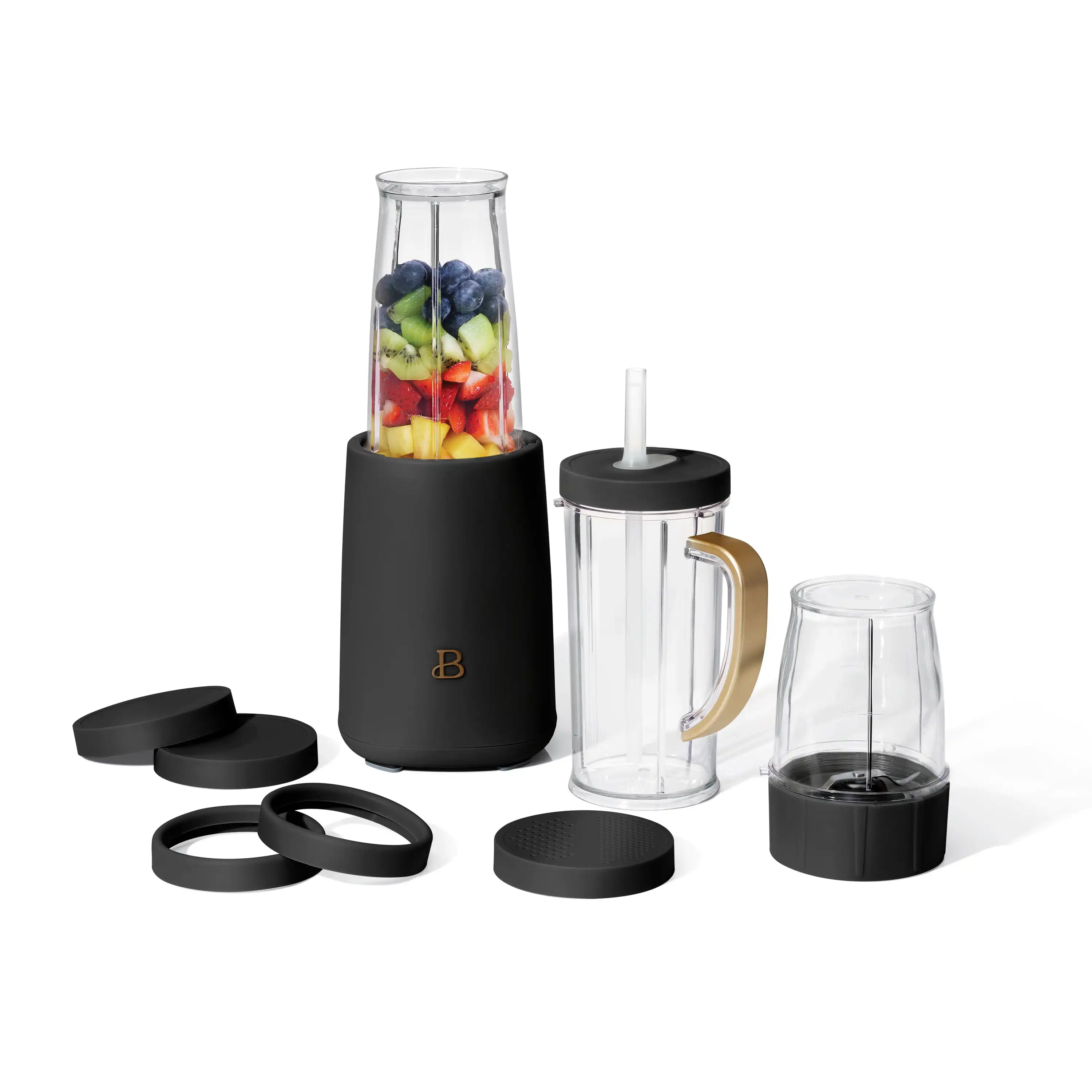 

Personal Blender Set with 12 Pieces, 240 W, Black Sesame by Drew