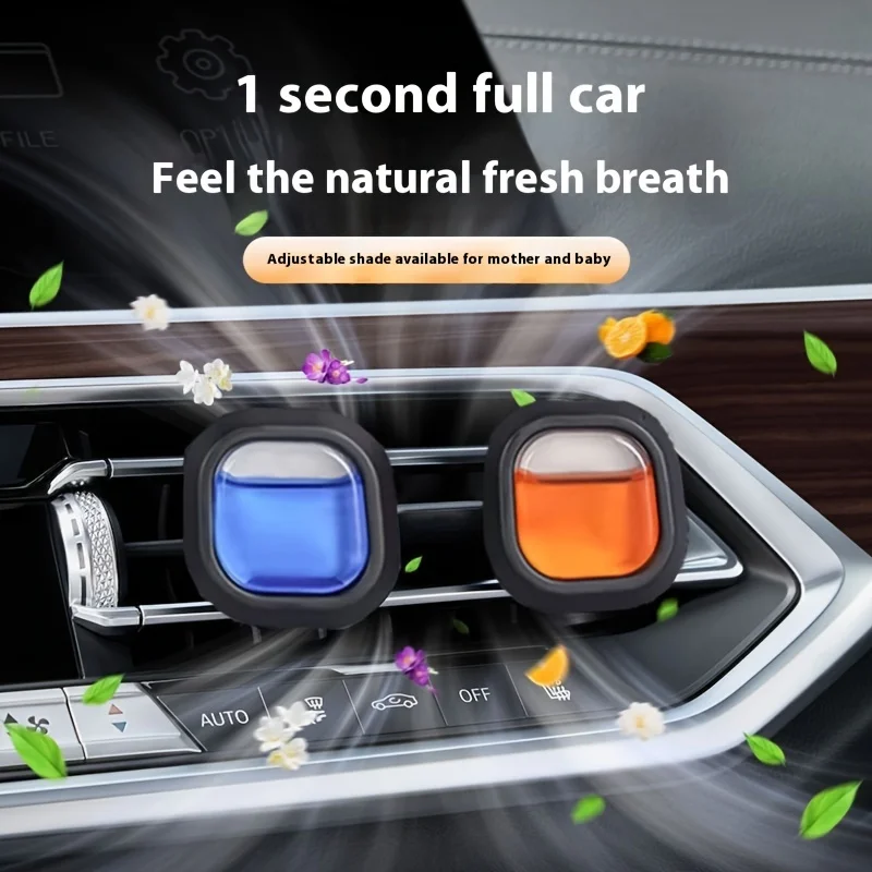 5pcs small black box car aromatherapy air outlet for fresh air, deodorization, odor removal, long-lasting fragrance retention 3