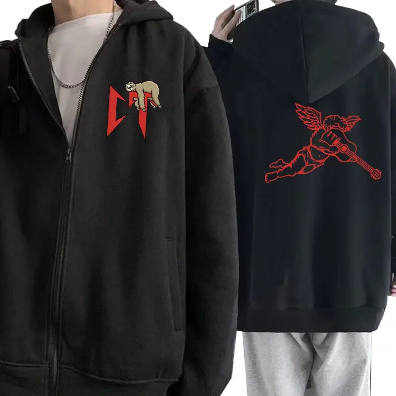 Limited Singer Natanael Cano Corridos Tumbados CT Sloth Zipper Hoodie Male Trend Jacket Men Women Fashion Oversized Zip Up Coat