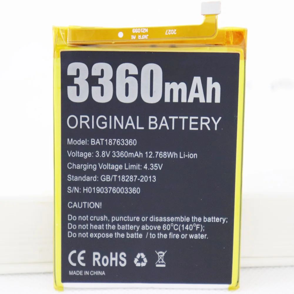 

5pcs 10pcs 20pcs BAT18763360 3360mah Battery For Doogee Y7 N10 Mobile Phone Replacement