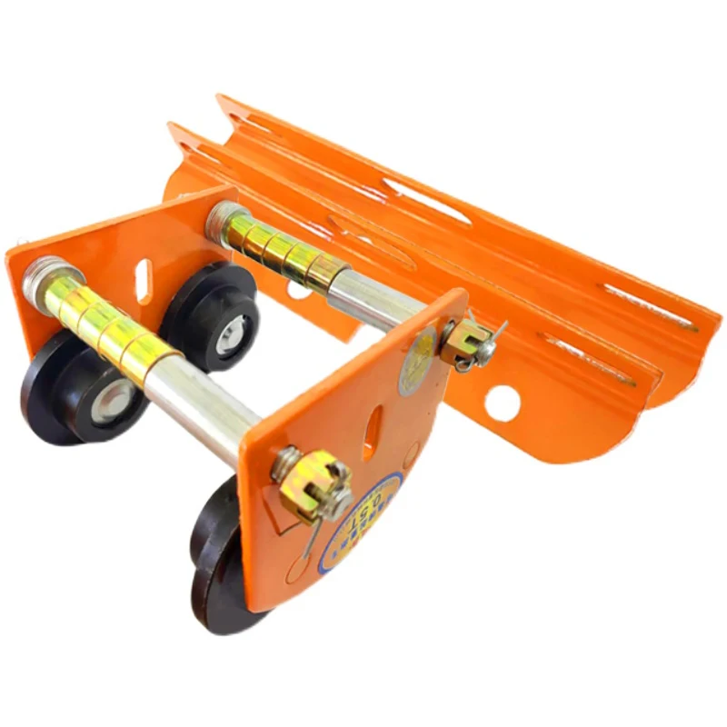 

0.5T 1T Mini Electric Hoist, Hand Propelled Sports Car Household Crane Monorail Trolley I-beam Pulley Traveling Block