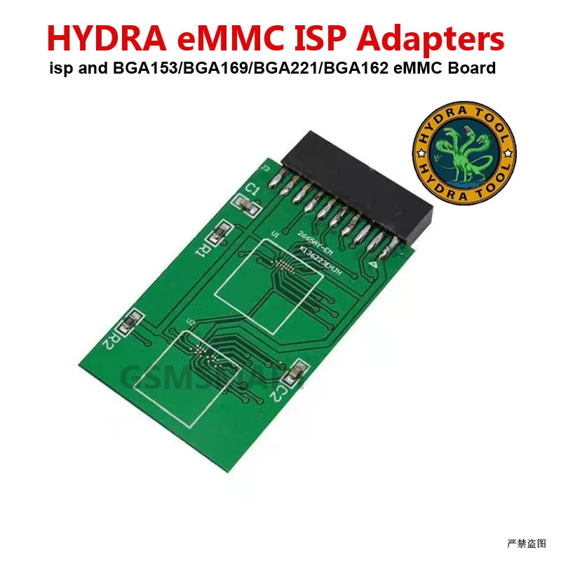 Hydra ISP eMMC Adapter Set Tool for BGA153 BGA169 BGA221 BGA162 eMMC Break out Board antenna adapter rf adapter kit