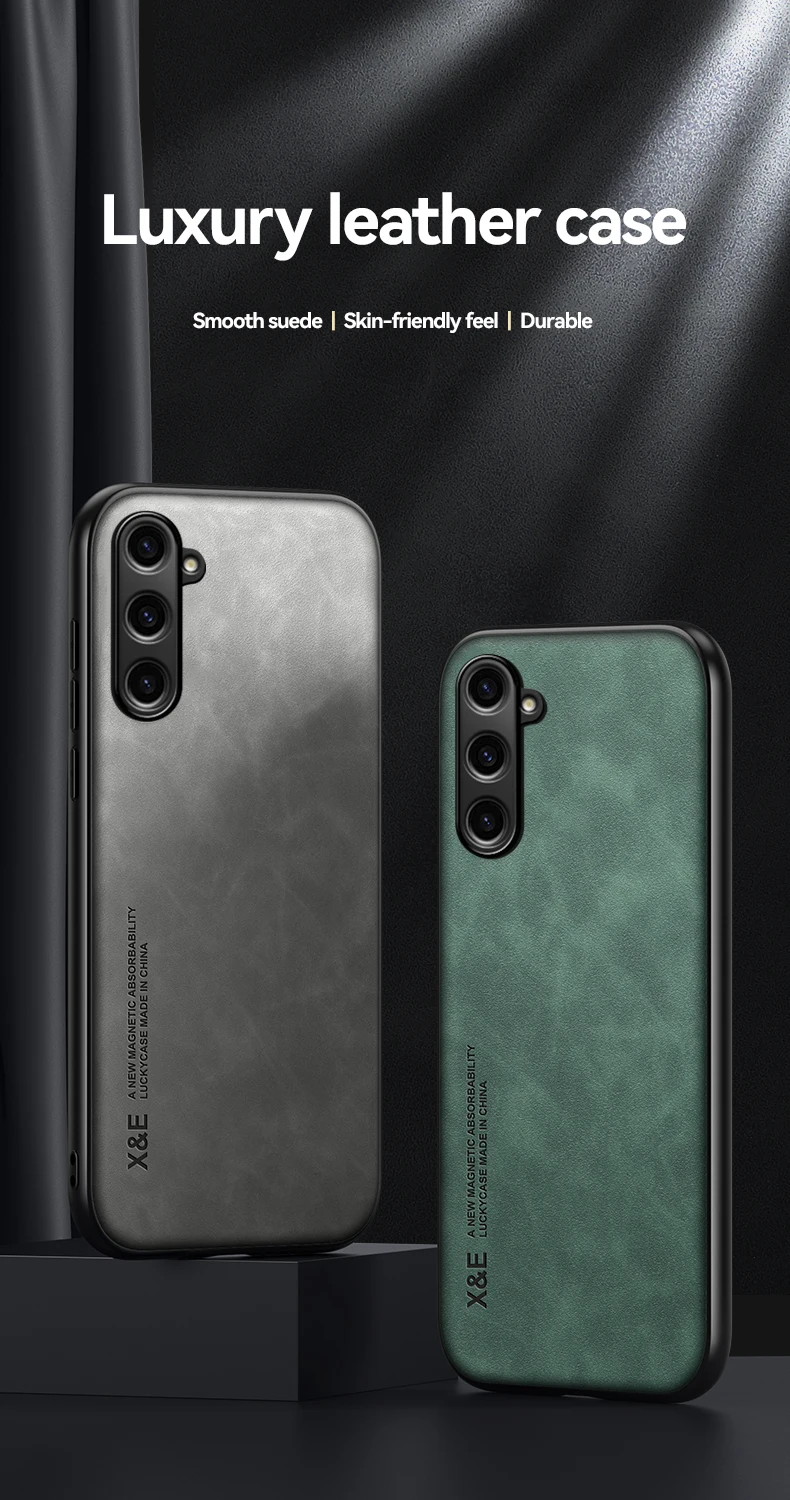 Custodia in pelle per Samsung Galaxy S23 S22 Ultra S21 S20 FE S10 S9 S8 Plus Note20Magsafe Texture Cover paraurti_voghion.com