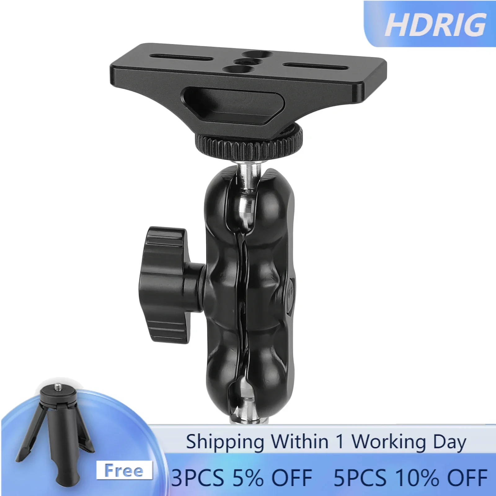 Supporto Per Estensione Hdrig Con Supporto Per Testa A Sfera Da 1/4 "-20 Per Convertitore Micro Segnale Blackmagic Hdmi A Sdi 3G
