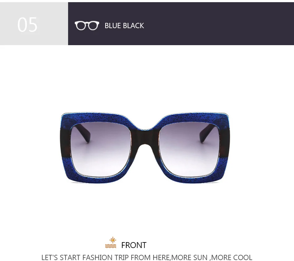 Yoovos Oversized Sunglasses For Women Square Vintage Designer Shades_voghion.com
