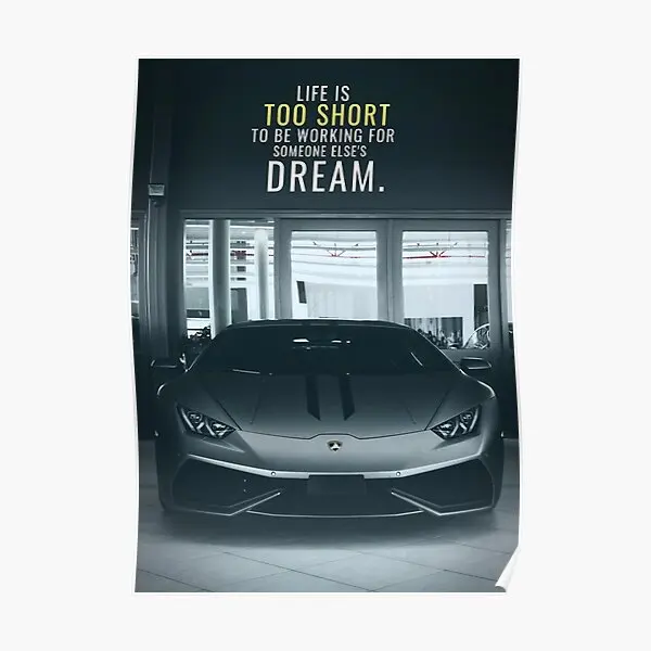 

Work For Your Own Dreams Poster Picture Mural Funny Print Decoration Vintage Painting Room Wall Decor Art Modern Home No Frame