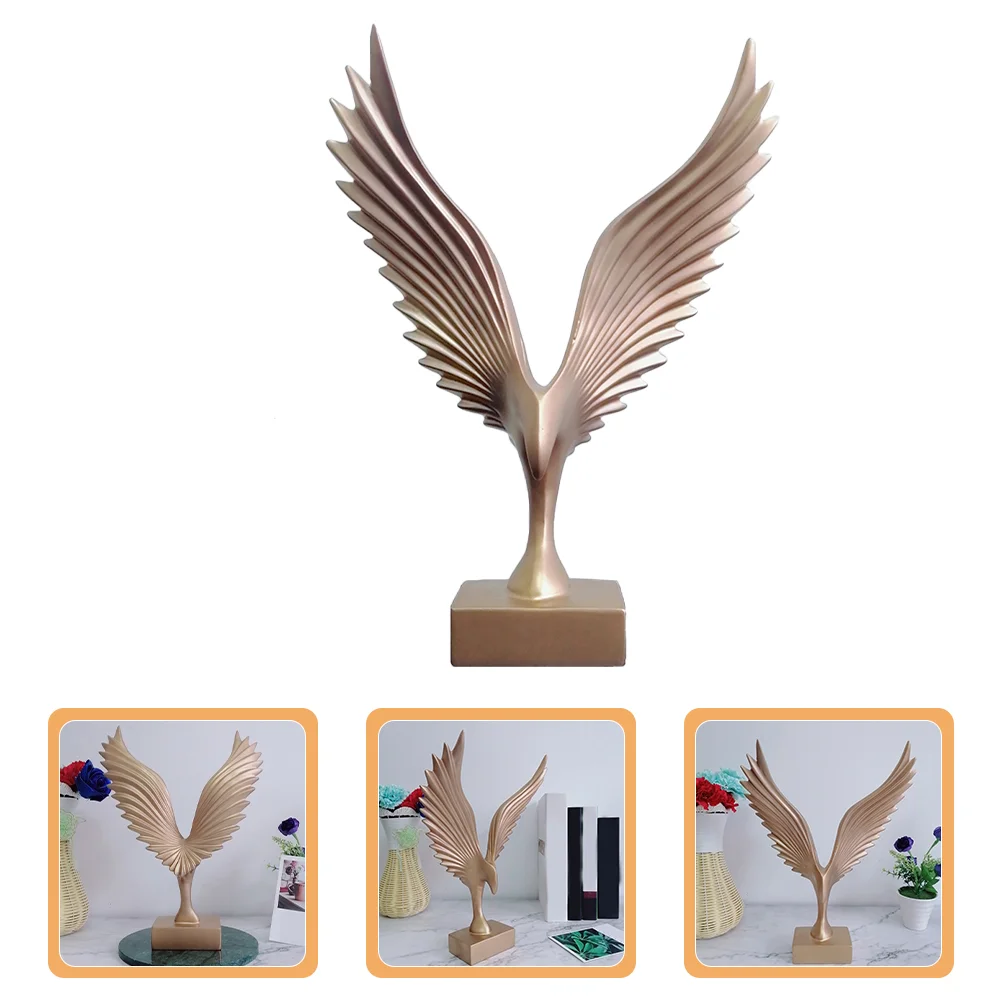 

Creative Ornaments Decor for Office Resin Eagle Figurine Desktop Cutainsforbedroom Craft Animal Adornment Sculpture Fire Place