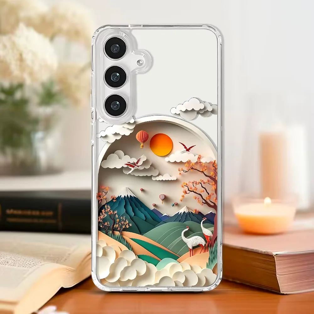 Japanese Landscape Art Magnetic Phone Case with Magsafe Compatibility