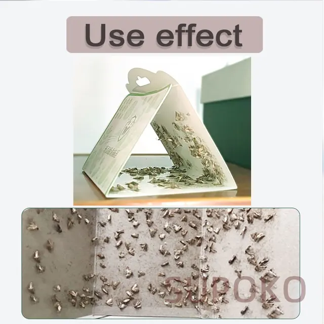 Moths Gyilkos Erős Tapadási Lepke Csapdabot Papírt, Hogy Csökkentse A Lepkék Fizika Becsapódási Buktató Gödör Horog Promóció És Ajándékok - Image 3