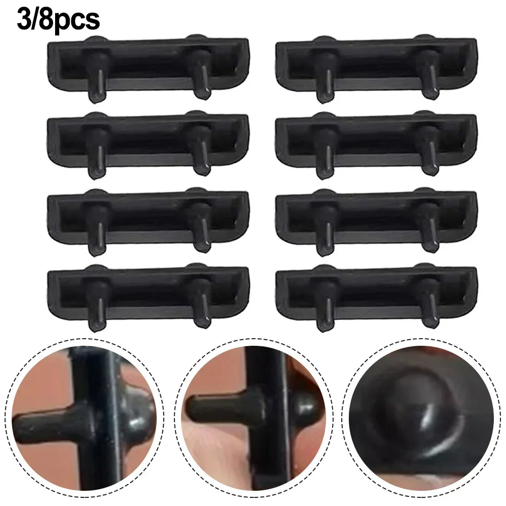 3/8pcs Air Fryer Rubber Cap Scratch Protective Cover High Temperature Kitchen Air Fryer Tray Rubber Replace Protection Cover food cover