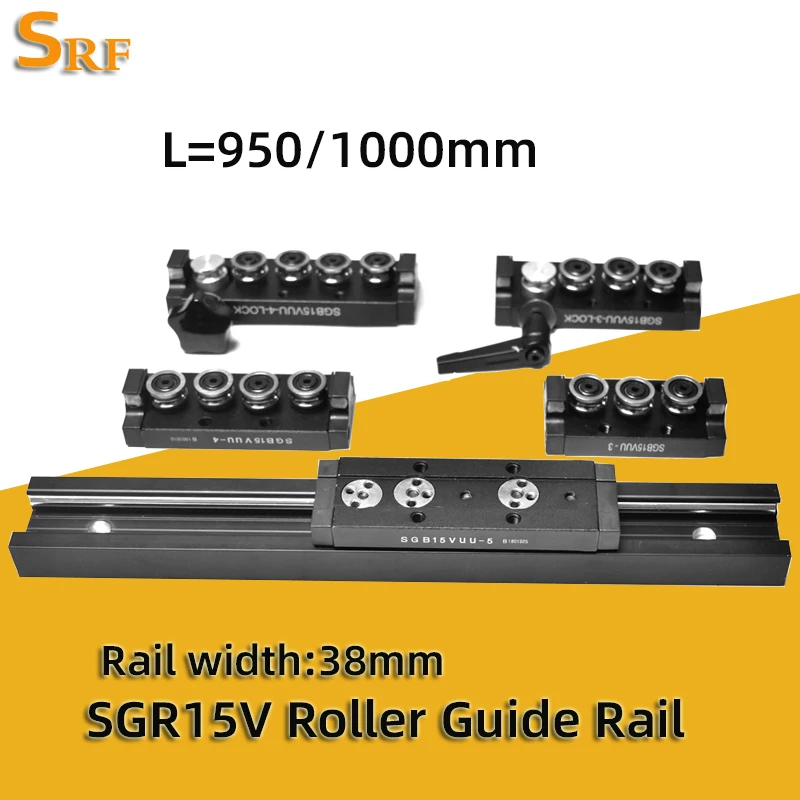 

Ширина 38 мм, оси, фотоэлемент, рельса SGR15V L = 950/1000 мм, слайдер SGB15V