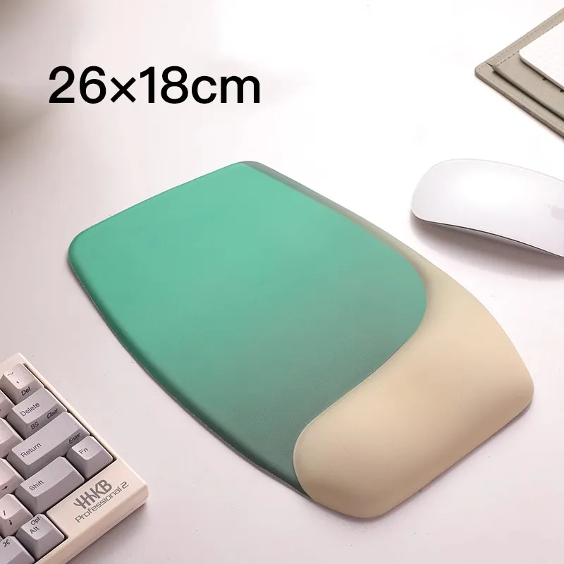 Silicone Wrist Rest Mouse Pad Ergonomic Memory Foam Keyboard Hand Rest Office Wrist Rest Palm Rest Mouse Pad Soft Square Cute
