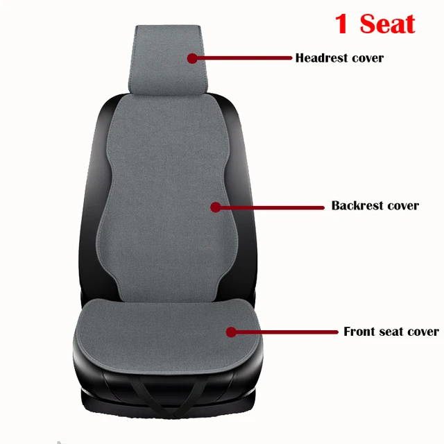 Flax Car Seat Cover Four Seasons Front Rear Linen Fabric Cushion Breathable  Protector Mat Pad Auto Accessories Universal Size - Automobiles Seat Covers  - AliExpress