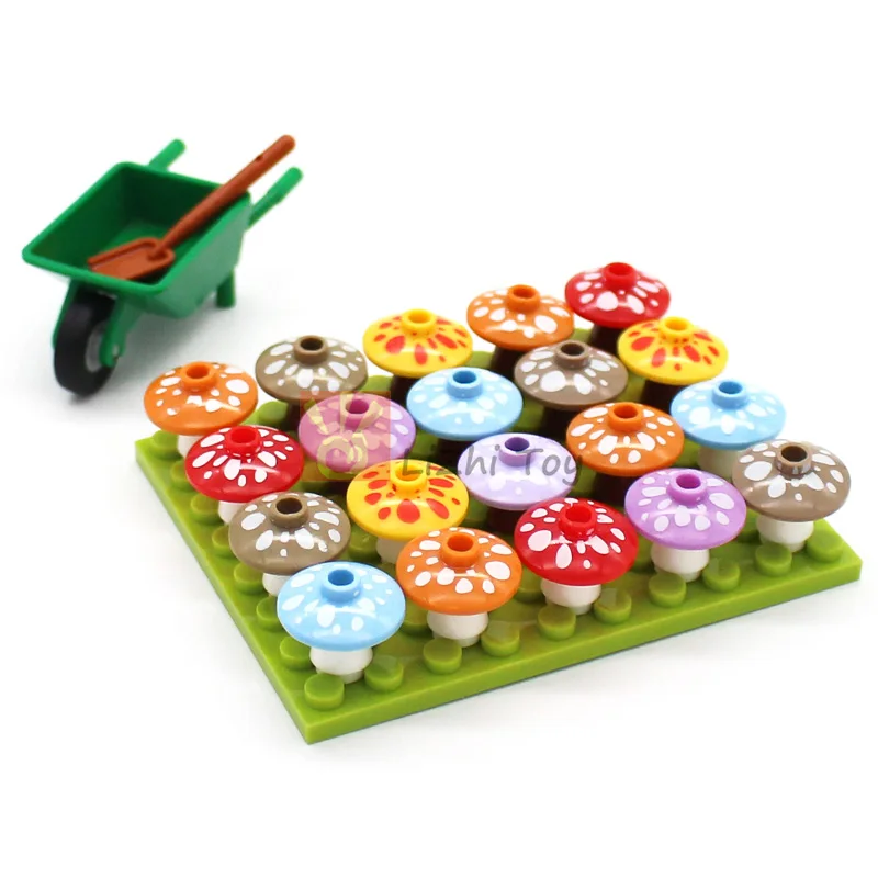 Assemble Toy MOC City Street Figures View Printing Food Dessert Traditional Chinese Cuisine Building Blocks Monitor Eyes Briks Printed Toys