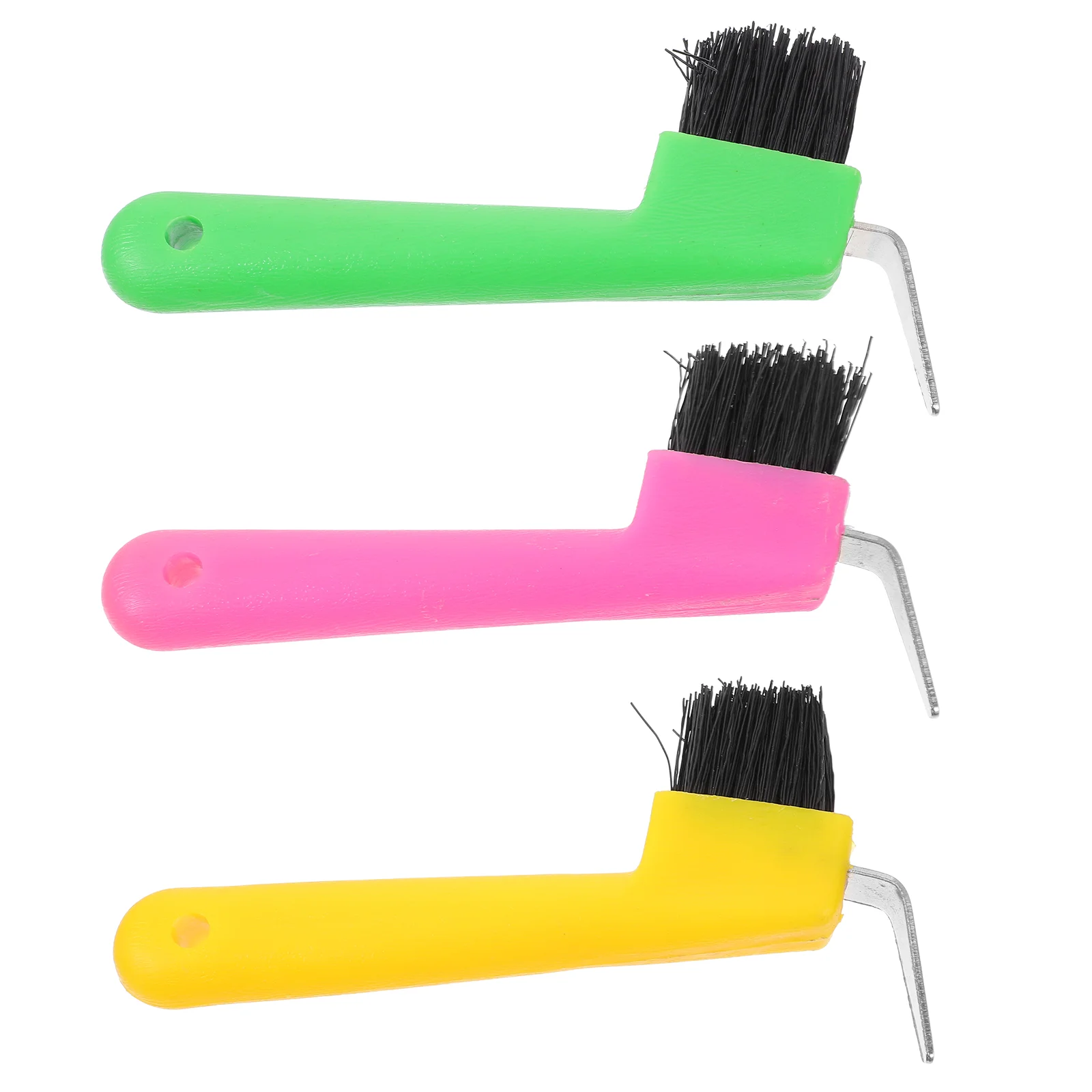

Plastic Horse Hoof Pick Brush Grip Hoof Pick Handle Cleaning Brush Horseshoe Grooming Tool Portable Hoof Pick Horse