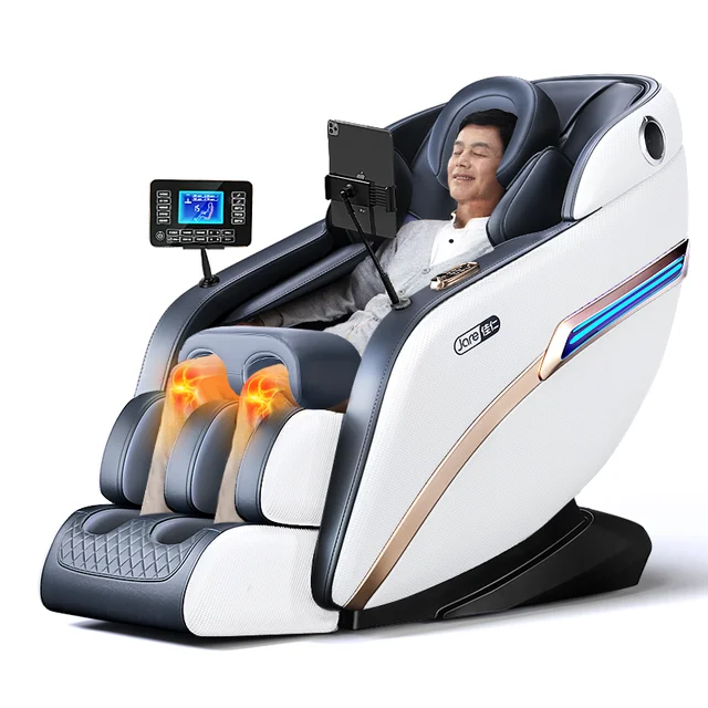 JARE M9 Full Body 4d Zero Gravity Electric Price Leather Parts Luxury Heating Massage Chair Jade Massage Head Touch screen