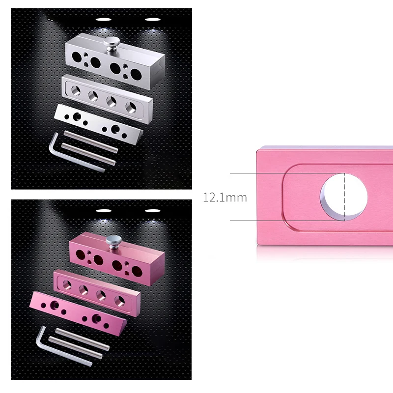 립스틱 알루미늄 몰드 12.1mm 홈메이드 DIY 수제 립스틱 모델 도구 2색 샌드위치 2홀 4홀 6홀 12홀