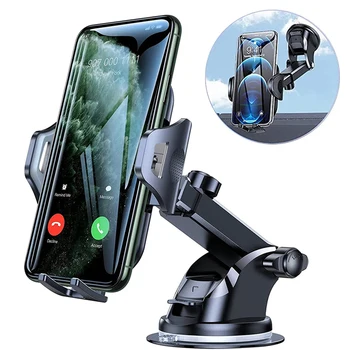 Supporto per telefono con ventosa per auto Supporto per telefono portatile Braccio di estensione Supporto per telefono cellulare per iPhone 14 13 Xiaomi Huawei Samsung
