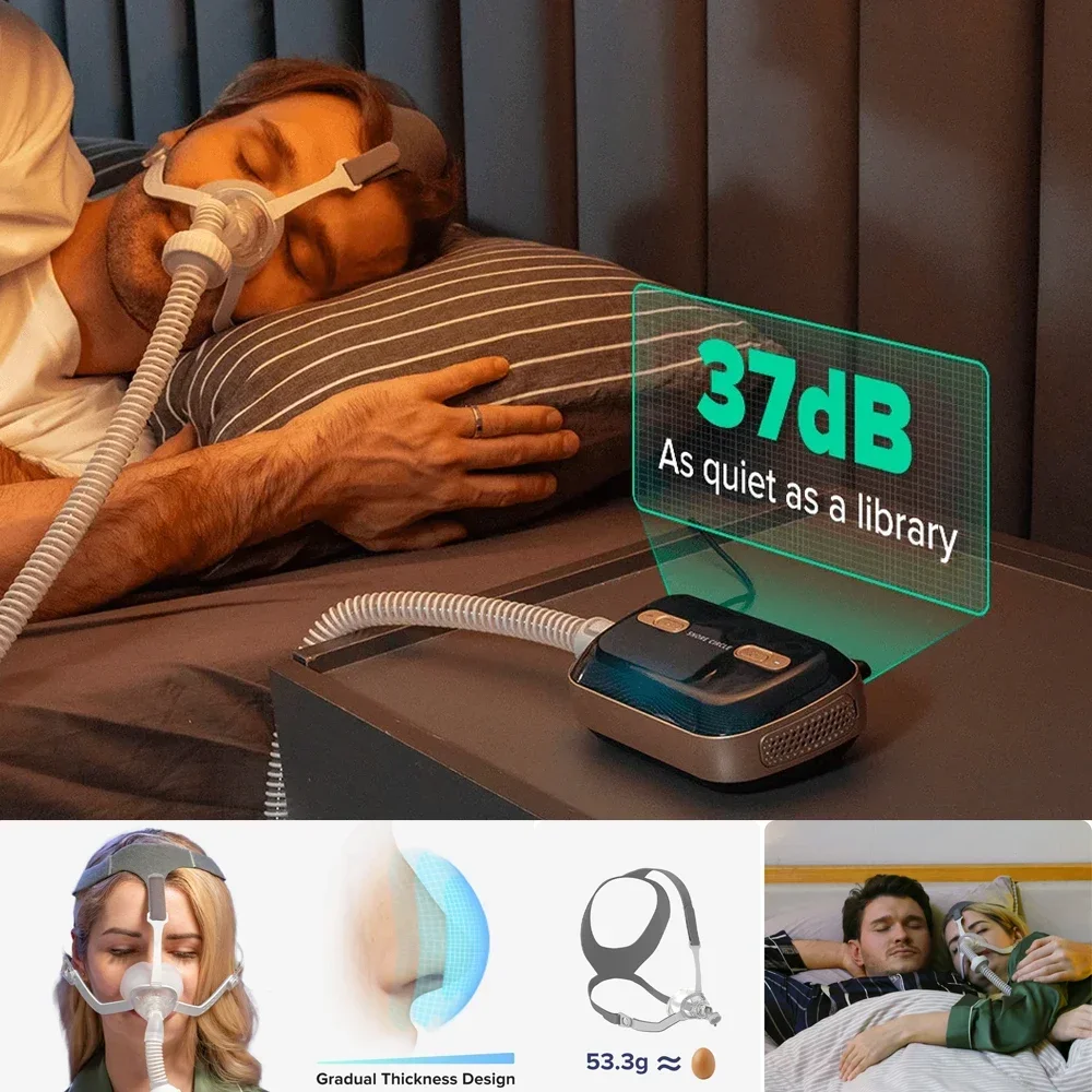 

Auto CPAP，Travel APAP, Anti Snoring Sleep Apnea, Portable Ventilator, for Sleep Apnea Syndrome And OSA, Bluetooth Function