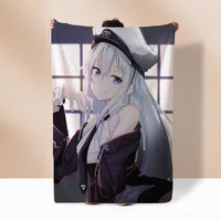 Azur Lane Soft Blanket for Sofas Bed Throw Microfiber Bedding Beach Towel Luxury Blankets King Size Knitted Plaid Home Interior 2