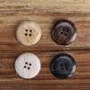 Wood Immitation Polyester Buttons For Casual Clothing New Series Sweater Uniform Pants Classic White Suit Coat Button For Knit 4