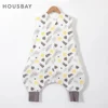 Sleeping Bag For Children 2-6T Baby Sleepwear Summer 28-32℃ Cool 100% Cotton Vest Sleepsack Kids Boys Girls Jumpsuits New 1