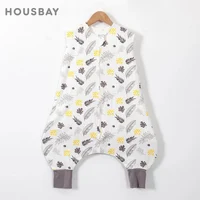 Sleeping Bag For Children 2-6T Baby Sleepwear Summer 28-32℃ Cool 100% Cotton Vest Sleepsack Kids Boys Girls Jumpsuits New 1