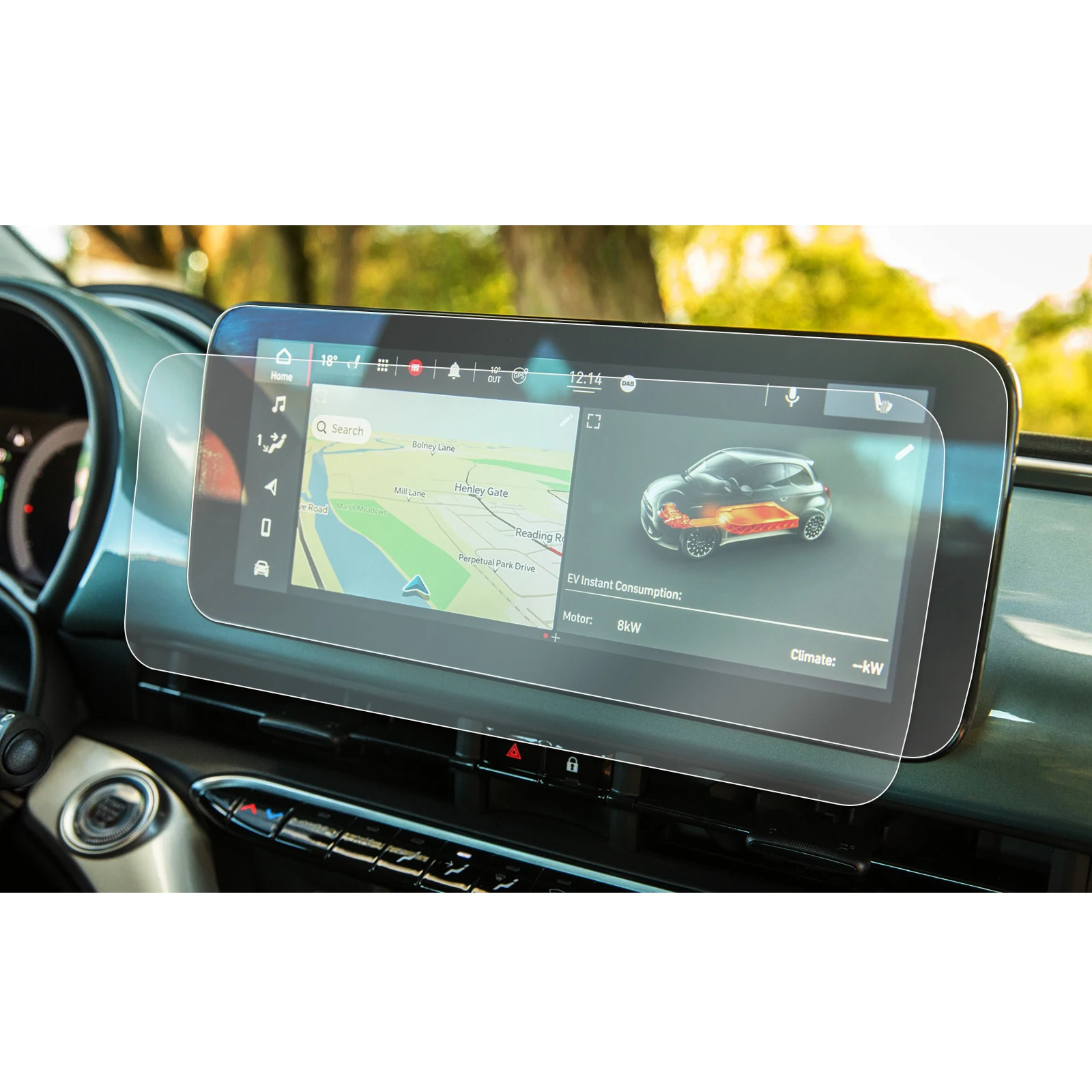 Lfotpp Nano Screen Protector Per Fiat 500 E 2021 2022 10 Pollici Car Multimedia Radio Display Auto Interior 500 E Accessori 2022